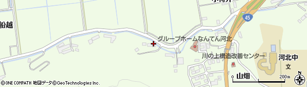 宮城県石巻市小船越山畑74周辺の地図
