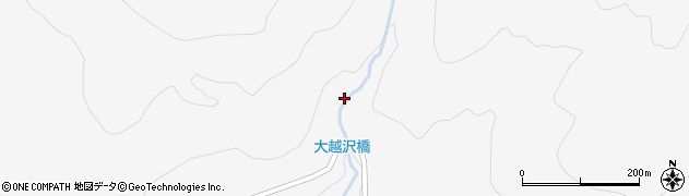 大越沢橋周辺の地図