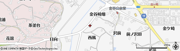 宮城県大崎市松山金谷（西風）周辺の地図