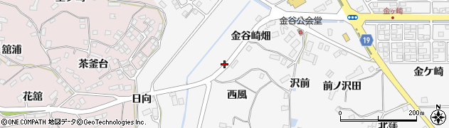 宮城県大崎市松山金谷（西風田）周辺の地図