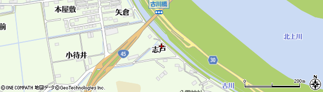 宮城県石巻市小船越（志戸）周辺の地図