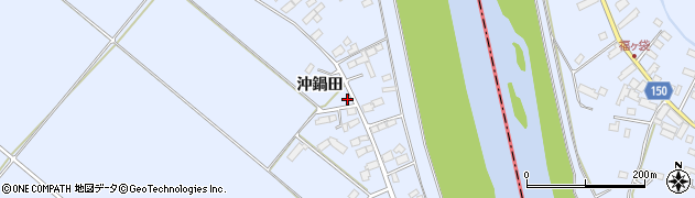 宮城県大崎市鹿島台船越沖鍋田36周辺の地図