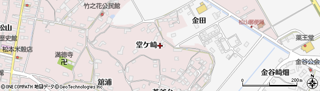 宮城県大崎市松山千石（堂ケ崎）周辺の地図