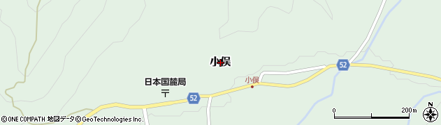 新潟県村上市小俣周辺の地図