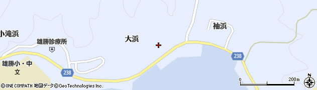 宮城県石巻市雄勝町大浜大浜周辺の地図