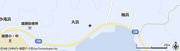 宮城県石巻市雄勝町大浜（大浜）周辺の地図