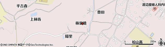 宮城県大崎市松山千石極楽橋周辺の地図