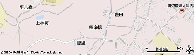 宮城県大崎市松山千石（極楽橋）周辺の地図