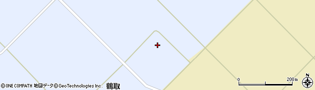 宮城県美里町（遠田郡）福ケ袋（鶴取）周辺の地図