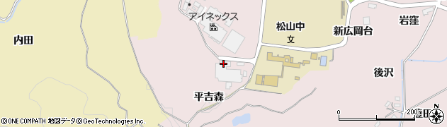 宮城県大崎市松山千石（平吉森）周辺の地図