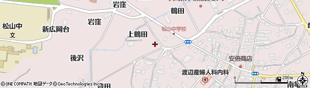 宮城県大崎市松山千石（上鶴田）周辺の地図