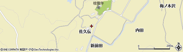宮城県大崎市松山次橋（佐久伝）周辺の地図