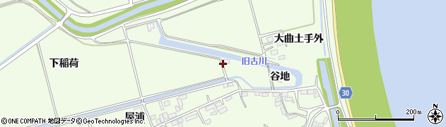 宮城県石巻市小船越（下稲荷）周辺の地図