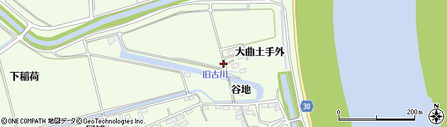 宮城県石巻市成田大曲土手外周辺の地図