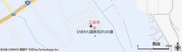 宮城県大崎市三本木坂本青山周辺の地図