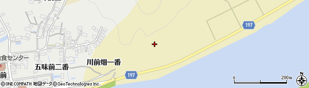 宮城県石巻市中島川前畑一番111周辺の地図
