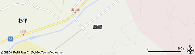新潟県村上市遅郷周辺の地図