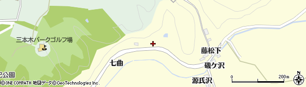 宮城県大崎市三本木桑折七曲4周辺の地図