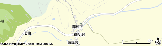 宮城県大崎市三本木桑折藤松下周辺の地図