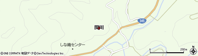 山形県鶴岡市関川周辺の地図