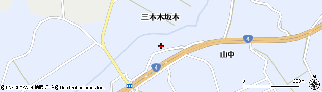 宮城県大崎市三本木坂本新観音周辺の地図