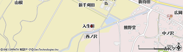 宮城県大崎市松山千石入生田周辺の地図