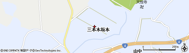 宮城県大崎市三本木坂本西畑周辺の地図