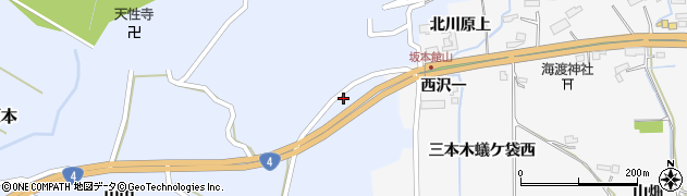 宮城県大崎市三本木坂本青山9周辺の地図