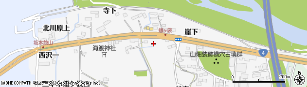 宮城県大崎市三本木蟻ケ袋（東沢）周辺の地図