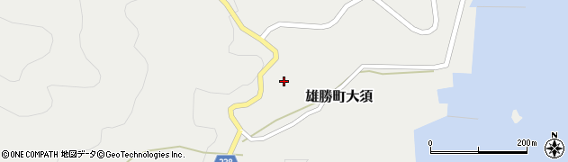 宮城県石巻市雄勝町大須大須180周辺の地図