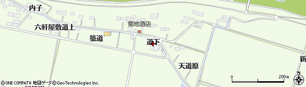 宮城県大崎市松山須摩屋道下周辺の地図