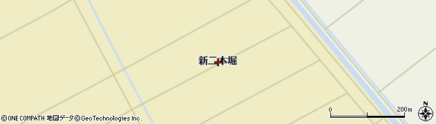 宮城県石巻市桃生町高須賀（新二本堀）周辺の地図