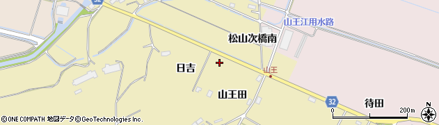 宮城県大崎市松山次橋（日吉）周辺の地図