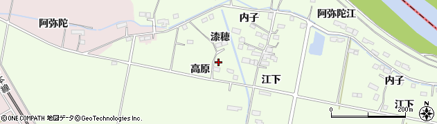 宮城県大崎市松山須摩屋（漆穂）周辺の地図