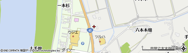 宮城県石巻市相野谷（六本木）周辺の地図