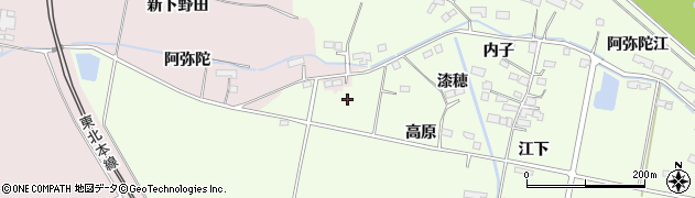 宮城県大崎市松山須摩屋（高原）周辺の地図
