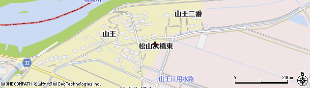 宮城県大崎市松山次橋（東）周辺の地図