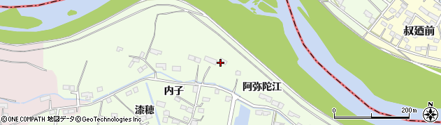 宮城県大崎市松山須摩屋（阿弥陀江）周辺の地図