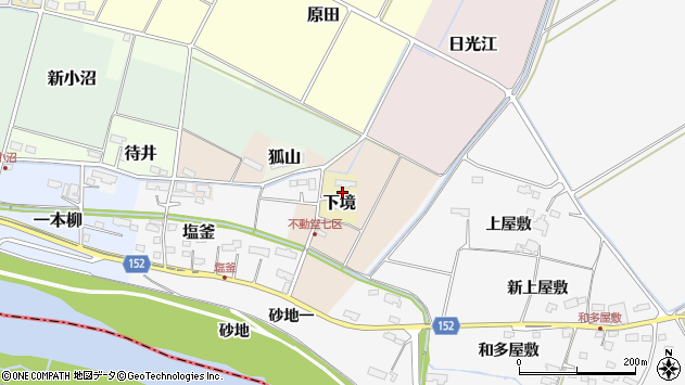 〒987-0061 宮城県遠田郡美里町下境の地図