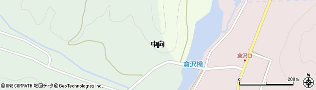 山形県鶴岡市倉沢中向周辺の地図