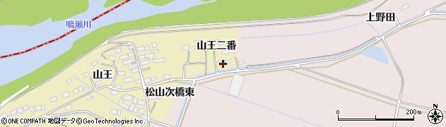 宮城県大崎市松山次橋（山王二番）周辺の地図