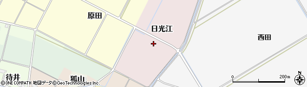 宮城県遠田郡美里町日光江周辺の地図