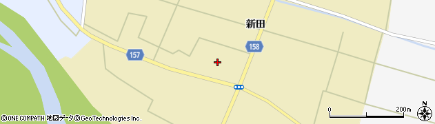 宮城県大崎市古川中沢（中新田）周辺の地図