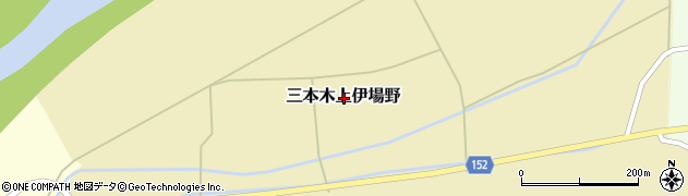 宮城県大崎市三本木上伊場野周辺の地図