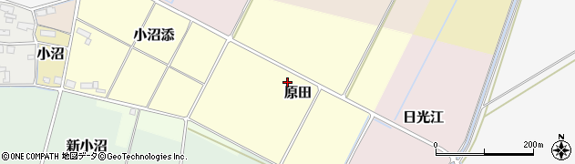 宮城県美里町（遠田郡）原田周辺の地図