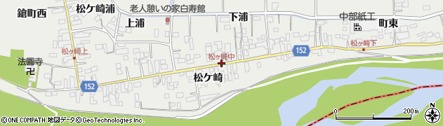 松ヶ崎中周辺の地図