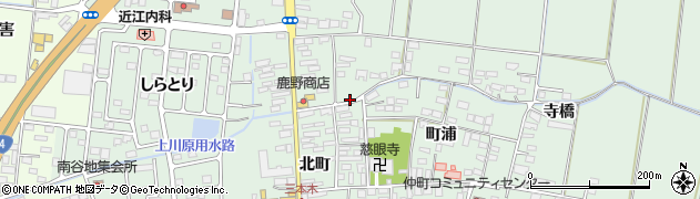 宮城県大崎市三本木寺橋周辺の地図