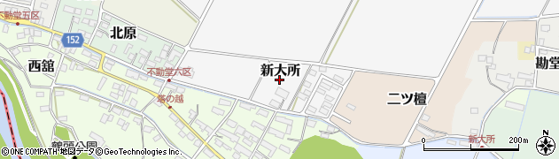 宮城県美里町（遠田郡）新大所周辺の地図