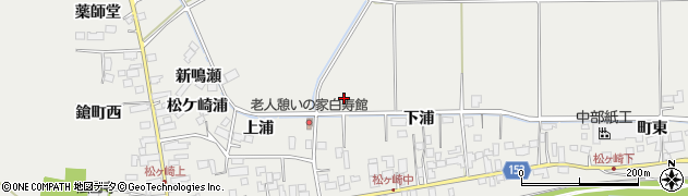 宮城県美里町（遠田郡）青生（下浦）周辺の地図