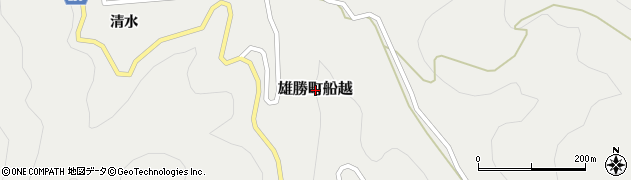 宮城県石巻市雄勝町船越周辺の地図